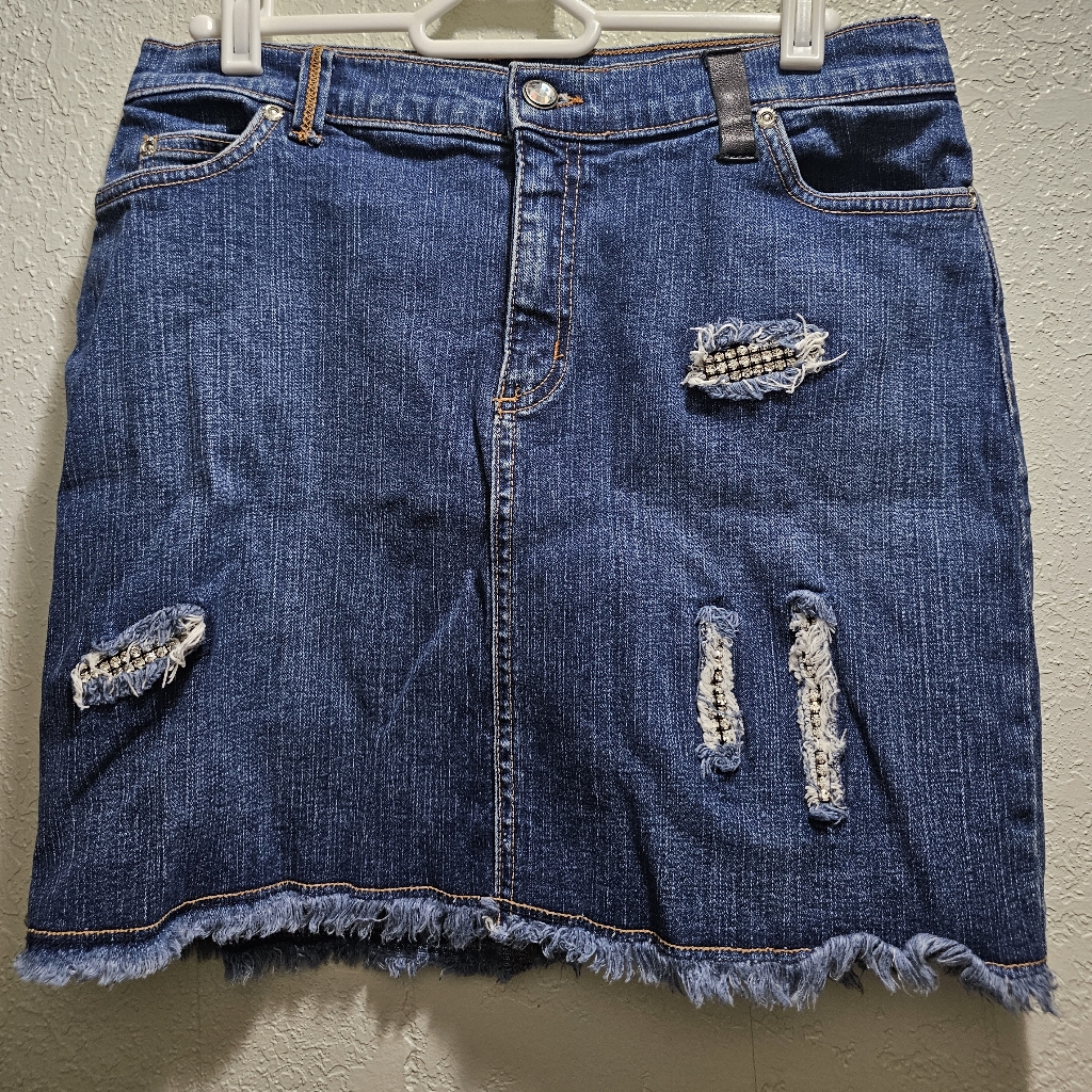 Allen B By Allen Schwartz Jean Skirt